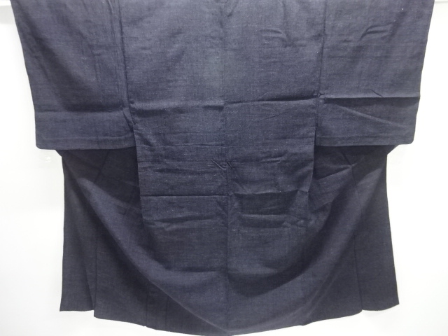 JAPANESE KIMONO / ANTIQUE HITOE MENS KIMONO / SILK / MAWATA OJIYA TSUMUGI